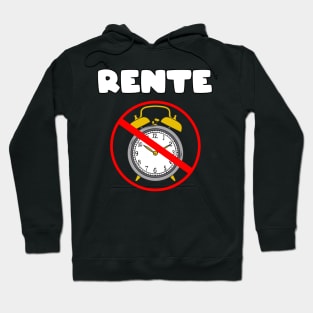 Rente Wecker nie wieder aufstehen Hoodie